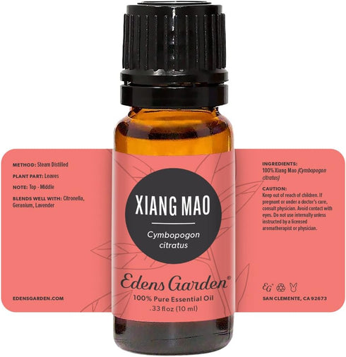 Edens Garden Xiang Mao Essential Oil, 100% Pure Therapeutic Grade, Undiluted Aromatherapy Scented Oil Singles (10 ml)