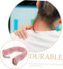U Shape Neck Hot Water Bag with Plush Cover Safe Silica Gel Heating Pad for Neck and Shoulder Relief Wide Mouth Travel