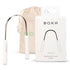 Boka Tongue Scraper for Adults & Kids with Case, Stainless Steel Tongue Cleaner with Linen Travel Pouch