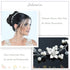 JAKAWIN Bride Wedding Hair Vine, Flower Hair Piece, Silver Bridal Headpiece, Pear Hair Accessories for Women
