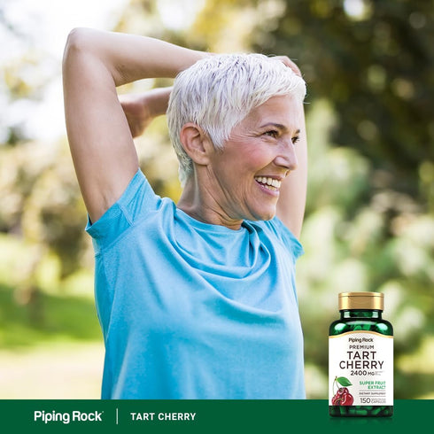 Piping Rock Tart Cherry Extract Capsules, 2400mg | 150 Pills | Premium Super Fruit | Non-GMO, Gluten Free