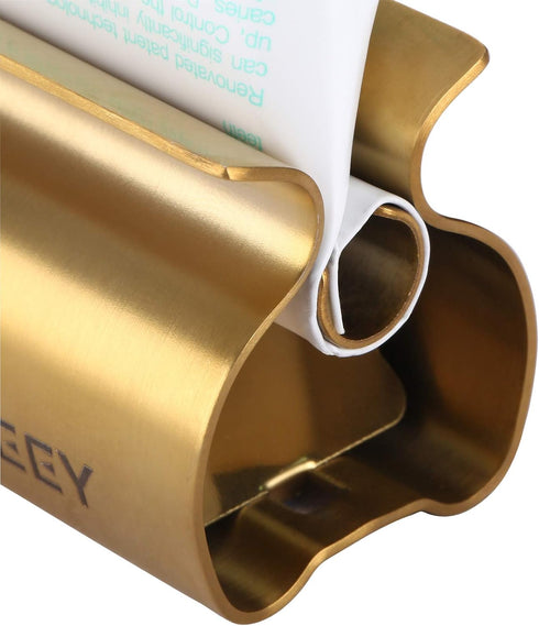 Set 2 XYKEEY Toothpaste Tube Squeezer - of Toothpaste Squeezer Rollers, Metal Toothpaste Tube Wringer Seat Holder Stand