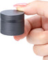 Small Pill Case, Metal Waterproof Pill Box, Round Aluminum Alloy Storage Organizer for Vitamins (Gray)