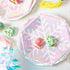 Snowflake Wonderland Party Supplies, Disposable Glitter Iridescent Pink Paper Plates Freezing Winter Tableware