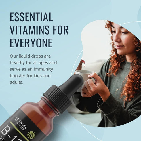 Mt. Angel Vitamins B12 Essential Trio, Vegan Sublingual Drops, Non-GMO, Made in USA