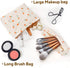 Aesthetic Women Makeup Bag Set, Large Capacity Cosmetic Bags for Brush Storage, Corduroy Handbags, Travel Essentials