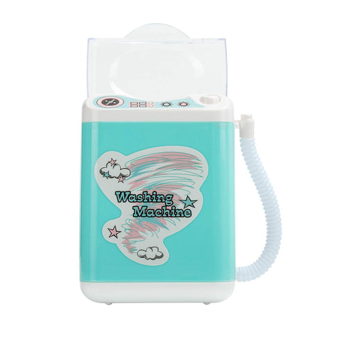 Mini Electric Makeup Brush Cleaner Washing Machine Dollhouse Toy Cosmetic Brush Powder Puff Washer