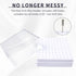 Nail Drill Bits Holder & Cleaning Brush, 100 Holes Dustproof Display Storage Box for Nail Tech (White)