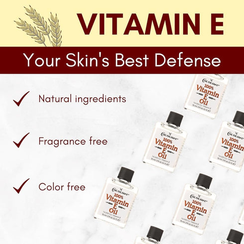 COCOCARE Vitamin E Oil, 14000 Lu, 0.5 Fluid Ounce - Moisturizing Oil for Dry Skin