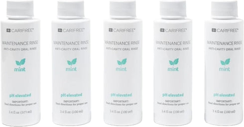 CariFree Maintenance Rinse, Mint Flavored, Travel Size for On-The-Go Convenience, Anti-Cavity &