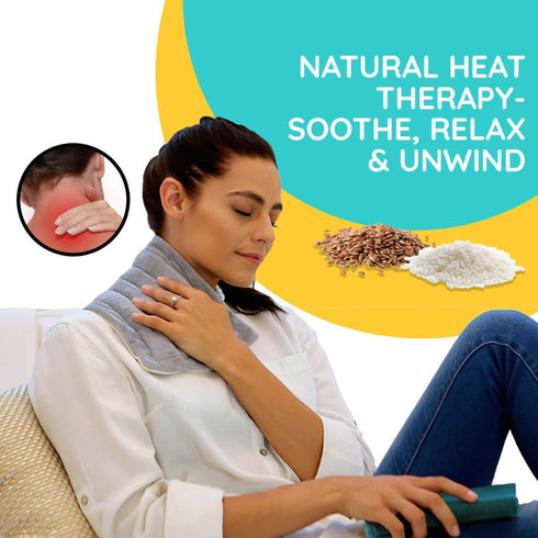 Pack 1 Pack Microwavable Heating Pad Solutions Buddy - Moist and Large Heating Pad for Joints and Muscles Relief