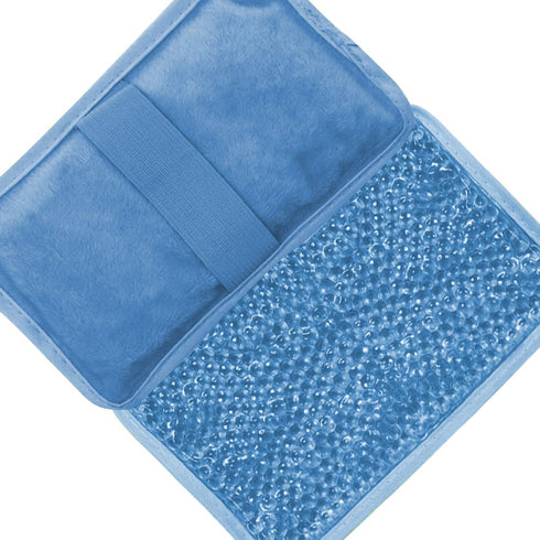 Ice Pack Gel Bead Cooling Pad - Reusable Hot or Cold Compress for Sports Injuries, Knee, Shoulder, Back Pain Relief