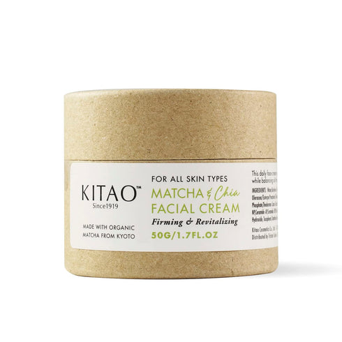 KITAO Matcha Facial Cream Moisturizer - Organic Day & Night Anti-Aging Skincare for Women & Girls, 1.7 fl oz