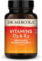 Dr. Mercola Vitamins D3 & K2 - 30 Servings, Dietary Supplement, Supports Immune Health, Non-GMO