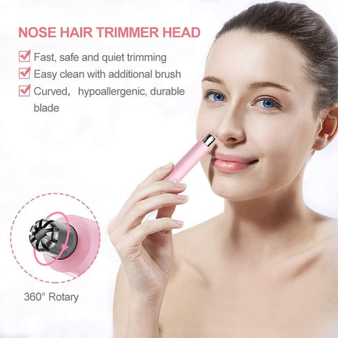 TOUCHBeauty Hair Trimmer for Face, Eyebrow, Nose, Ear, Body Hair Trimming, Battery Powered TB-1458