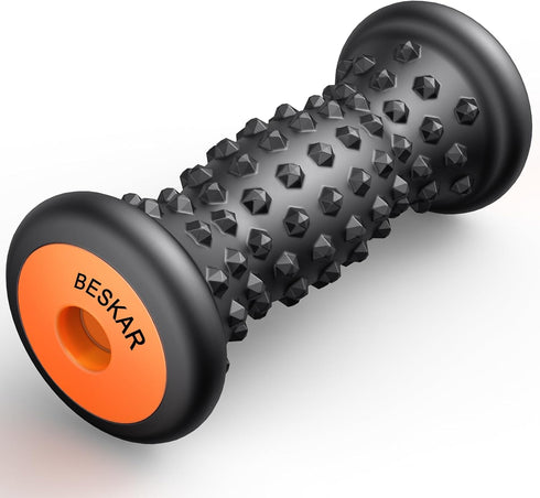 BESKAR Foot Massager Roller for Plantar Fasciitis Relief, Portable Deep Tissue Muscle Massage Tool
