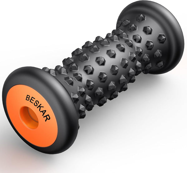 BESKAR Foot Massager Roller for Plantar Fasciitis Relief, Portable Deep Tissue Muscle Massage Tool