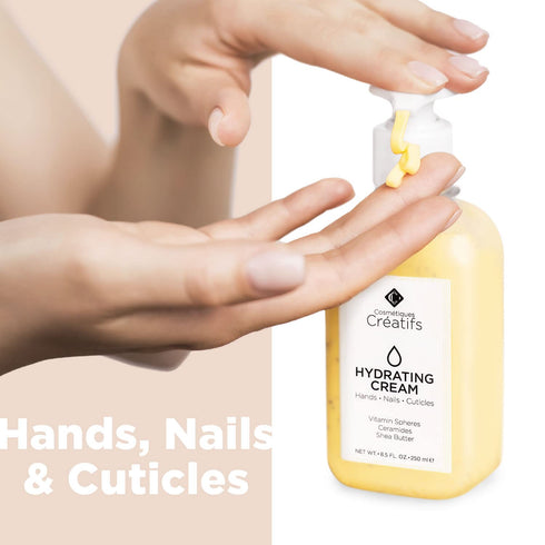 Moisturizing Hand Cream for Dry, Cracked Hands, 8.5 fl. oz. Anti-Aging Skin Moisturizer with Vitamin E & Shea Butter