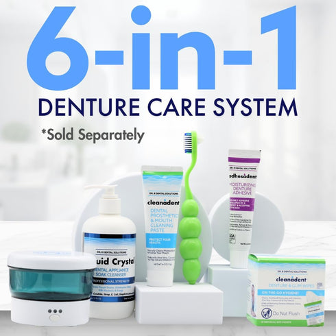 Dr. B Dental Solutions Cleanadent Denture and Gum Toothpaste, ADA Accepted, 4 oz, 2 Pack
