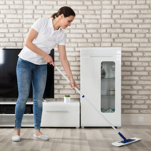 6 Pack Microfiber Spray Mop Replacement Heads for Wet Dry Mops, Reusable Replacement Refills Compatible with Bona