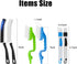TuTuYa 11PCS Set Crevice Cleaning Brush, Small Gap Cleaning Brushes Ideal for Cleaning Kitchen, Bathroom,Window