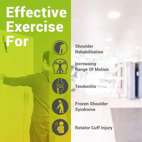Shoulder Pulley for Physical Therapy - Arm Pulley for Rehab, Over The Door Exercise System for Shoulder Pain Relief