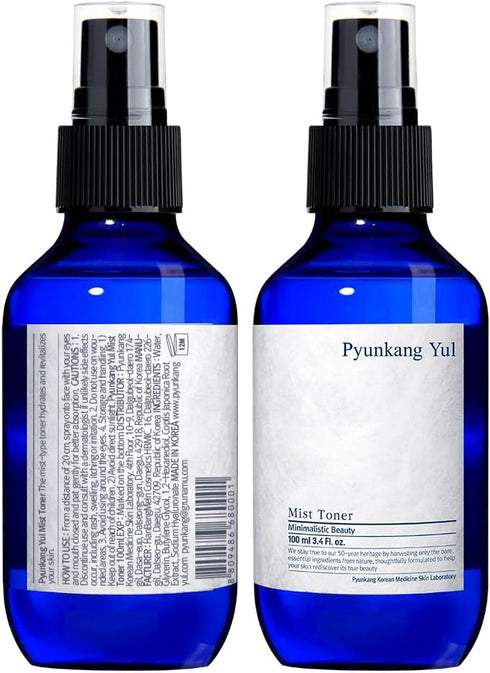 Pyunkang Yul Facial Mist Toner, 3.4 Fl. Oz, Korean Spray for Oily and Combination Skin, Zero-Irritation