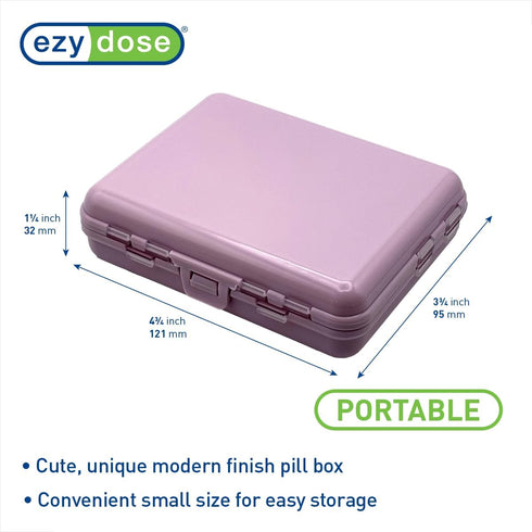 Ezy Dose Foldable Pill Case, Medicine Planner with 11 Individual Compartments, Travel Friendly Compact Pocket Pharmacy