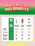 Pack KLASS VIDA Hydration + Energy Electrolyte Drink Mix Variety with Hibiscus, Coffee Horchata & Strawberry
