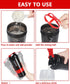Protein Shaker Bottle, 16 oz Sports Water Bottle with Storage, Non-Slip 3 Layer Twist Off Cups & Pill Tray