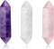 CrystalTears Healing Crystal Stones Set - Hexagonal Natural Amethyst, Rose Quartz, Clear Quartz Reiki Healing Crystals