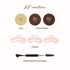 Ruby Kisses Go Brow Eyebrow Kit, Dual Shade Powder & Wax, Includes 3 Stencils, Natural Brow Look, Ideal for Sparse Brows