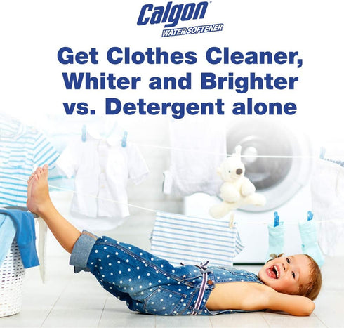 Calgon Liquid Water Softener, 32 FL Oz Bottle, Laundry Detergent Booster, Brighter Clothes, Pack of 3