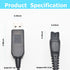 HQ8505 Shaver Charger Cord for Philips Norelco HQ8505 3000 5000 7000 Series, 15V AC Adapter Power Supply, 3.3Ft