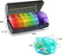 Tmeng 4 7 28 4 Weekly Pill Organizer Time a DayPill Dispensers Pill Box Day with Extra Large Compartments Portable