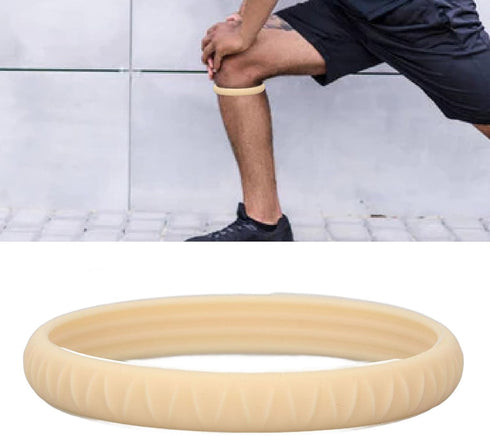 ZJchao Soft Knee Support Strap, Portable Patella Tendon Brace for Basketball, Running, Fitness (Skin Color)