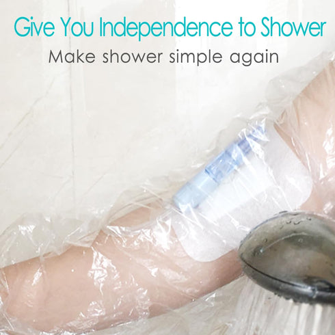 50 Pack Waterproof Arm Cast Cover for Showering, Long Arm Cast Protector Gloves for Wound Care, Disposable