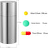 Small Metal Pill Holder Keychain, Waterproof Mini Stainless Steel Pill Case Organizer for Travel Purse Pocket