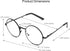 Spring Hinge Metal Frame Reading Glasses in Black, Silver, and Gunmetal