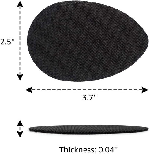 Non-Slip Shoe Pads (4 Pairs) - High Heels Anti-Slip Shoe Grips, Adhesive Sole Protectors