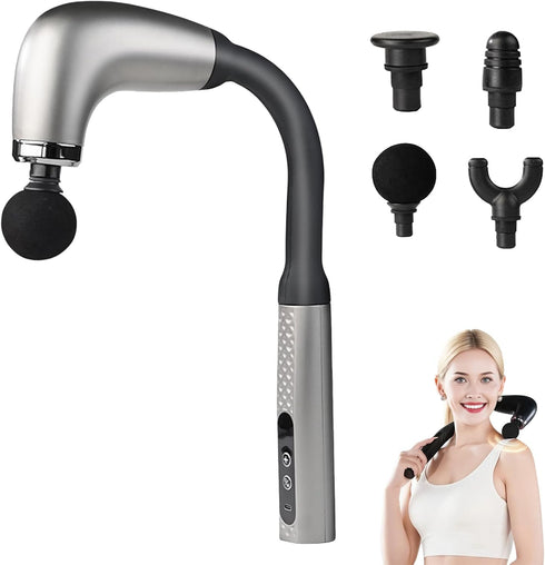 HKDFCXL 2025 new fascia gun portable massage hammer set, low noise, equipped with