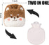 Rubber Hot Water Bottles for Pain Relief - Cute Faux Fur Cover Dog01