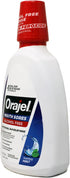 Orajel 16 Oz (Pack 2) Alcohol-Free Antiseptic Mouth Sore Rinse, Fresh Mint, Fl