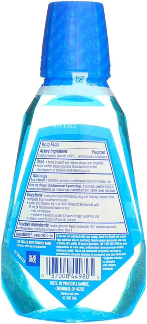 MNT(250m 8.4z 8.4oz Crest Pro Health Size Crest Pro Health Refreshing Clean Mint Oral Rinse