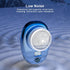 Mini Electric Razor with LED Display, Portable Electric Shaver, Easy One-Button Use for Home Travel (Gradient Blue)