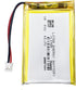Liter Energy 3.7V Lipo Battery 2000mAh, Rechargeable Lithium Polymer 704060 with JST Connector
