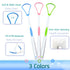 4PCS Stainless Steel Tongue Scrapers, 100% BPA Free Oral Hygiene Brushes, Reusable for Bad Breath