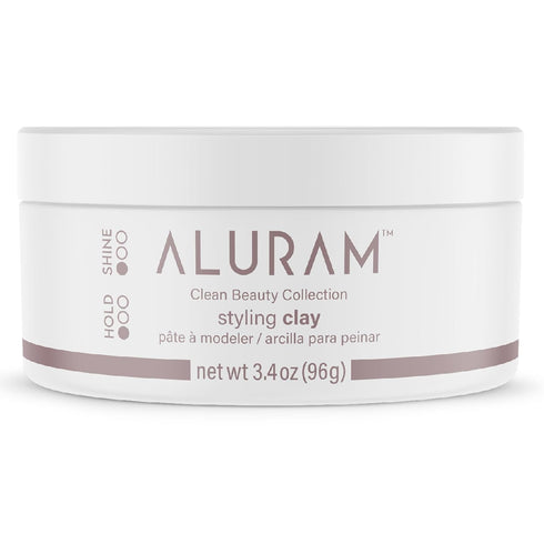 Aluram Hair Styling Clay - 3.4 Fl Oz - Soft Satin Finish - Clean Beauty Haircare for All Hair Types