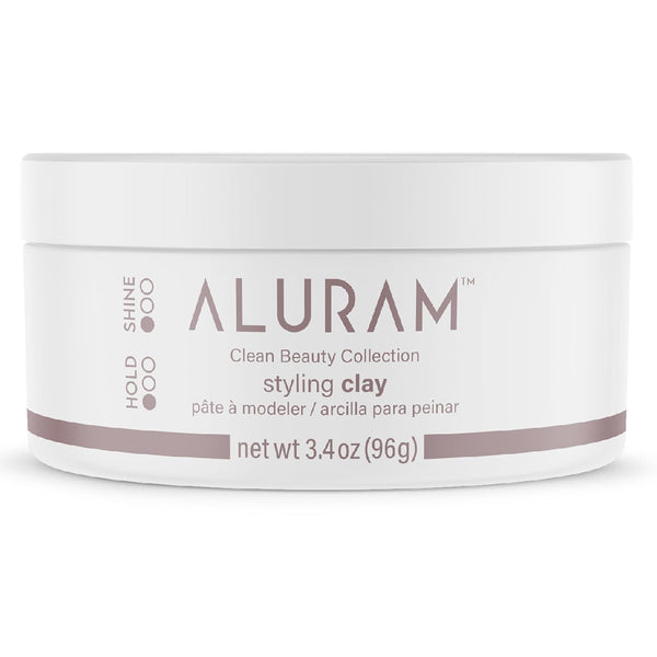 Aluram Hair Styling Clay - 3.4 Fl Oz - Soft Satin Finish - Clean Beauty Haircare for All Hair Types