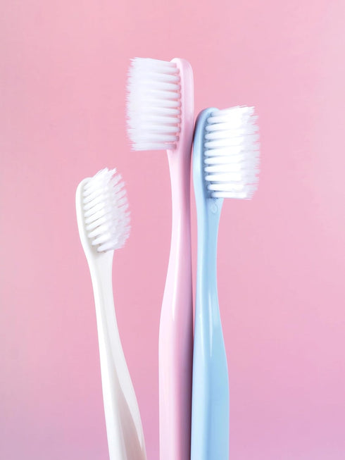 Soft Toothbrush Pack, 5 Count, Advanced Quad-fine Bristles for Sensitive Teeth, Gums & Deep Plaque Removal, Assorted
